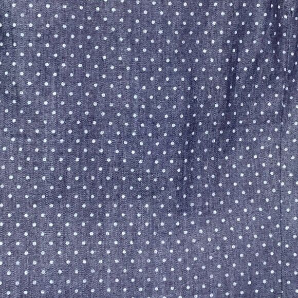 The Limited sz M Sleeveless Top Button Front Tie Waist Polka Dot New NWT - Picture 5 of 8